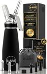 B-ARS Whipped Cream Dispenser-Professional Dispenser-Whip Cream Dispenser -Whipping Siphon-Whipped Cream Maker-Cream Whipper-Aluminum Whipped Cream Dispenser 500 ml
