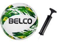 BELCO SPORTS Cyclone Rubber Moulded Football Size 5 (Green)