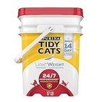 Purina Tidy Cats Light Weight, Low Dust, Clumping Cat Litter 24/7 Performance Multi Cat Litter - 17 lb. Pail