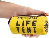 Go Time Gear Life Tent Emergency Survival Shelter – 2 Person Emergency Tent – Use As Camping Tent, Survival Tent, Emergency Shelter, Tube Tent, Survival Tarp - Yellow (2 Pack)