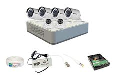 Hk vision 2MP 8 Ch HD DVR & 2MP 2 Dome -4 Bullet Camera HD Combo kit, Include All Require Accessories for 6 Camera Installation