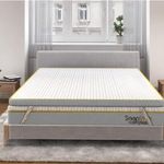 SleepSmith Mattress Topper with Flip Memory Foam & Graphite Infused Cloud Foam, 2-in-1 Reversible Soft & Body Supportive Mattress Topper/Gadda, 5 Year Warranty (King Size, 78"x 72"x 2")