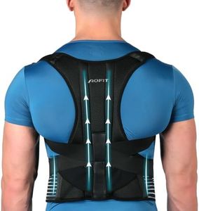 AOFITBRACE【M SIZE】Back Brace and Posture Corrector for Men and Women,Adjustable Back Brace Straightener Shoulder Upright Support Trainer for Body Correction【M SIZE】