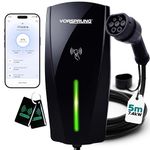 VORSPRUNG® Alpha Max 7.4kW EV Charger | WiFi, Ethernet & RFID | Type 2 | Tethered | Single Phase | Solar Charging | Home EV Charger | IP65, 5m Cable, Variable Power, PEN Protection | 3 Year Warranty