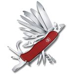 Victorinox Work Champ Swiss Army Knife, Large, Multi Tool, 31 Functions, Large Locking Blade, Red