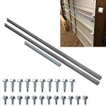 16 FT Garage Door Strut, Garage Door Strut 16 Foot, Heavy Duty Garage Door Reinforcement Bracket Kit, Garage Door U-Bar Strut Support Brace