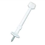 Designers Impressions White Lite Duty Rigid Door Stop : 7778 - 10 Pack