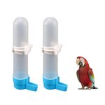 2 Pack Bird Food Drinker | Automatic Water Feeder Dispenser | Hanging Bird Water Bottle for Parrots, Budgies, Parakeets, and Cockatiels | 120ml Multicolored Plastic Bird Water Bottles