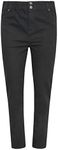 Yours Curve Black Elasticated Stretch Mom Jeans - Women's - Plus Size Curve