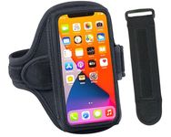 Armband Compatible with iPhone Xs Max, Xr, 8 7 6s 6 Plus, Galaxy S8 S9 S10 Plus and Note 8 9 - for Running & Working Out [EX3 Armband Extender for Large Arms Included]