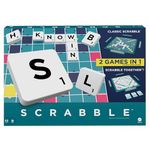 Mattel Games Scrabble Board Game, Family Word Game with Two Ways to Play, includes 50 Goal Cards that Teach Scrabble Basics for 2-4 Players, UK Version, HWD43