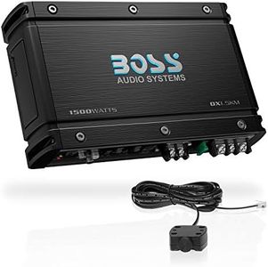 BOSS Audio Systems OX1.5KM Onyx Series Car Audio Subwoofer Amplifier ��– 1500 High Output, Class A/B, 2/4 Ohm, Low/High Level Inputs, Low Pass Crossover, MOSFET Power, Monoblock, Full Range