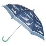 Stephen Joseph Unisex Kid's Umbrella, Navy Shark, Navy Shark, Stephen Joseph Kids' Umbrella