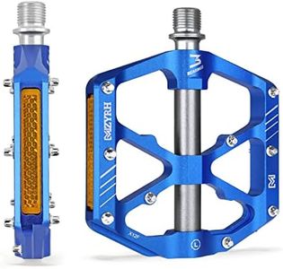 MZYRH Mountain Bike Pedals,Bicycle Pedals with Reflectors,Lightweight Aluminum Alloy MTB Pedals 3 Sealed Bearings Bicycle Platform Pedals 9/16" BMX Road Bike Pedal