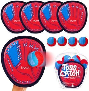 JoyCat Toss and Catch Ball Game Set,Sticky Toddler Baseball Training Glove,Beach Toys Yard Games,Kids Outdoor Games for Adults and Family,Outside Toys for 3 4 5 6 7 8 9 10+Year Old Boys Girls Gifts