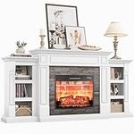 LGHM 70" Electric Fireplace with Ma