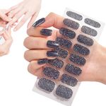 Nail Gel Strips, Semi-Cured Gel Nail Strips, Long Lasting Full Nail Polish Sticker, Easy To Apply Gloss Nail Strips, Peel And Stick Nail Wraps, Remove Gel Nail Stickers