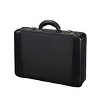 Alassio - 45039 MODICA - attache case briefcase with expandable fold, nylon/imitation leather, black