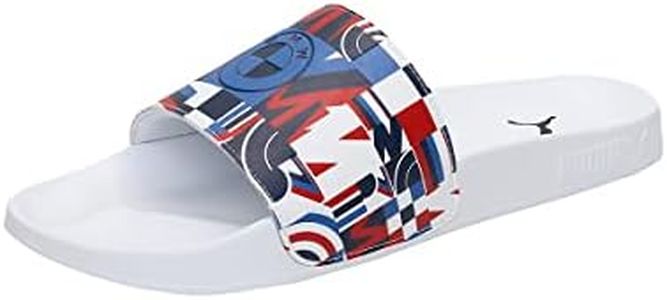 PUMA Unisex's BMW MMS Leadcat 2.0 Slide Sandal, Strong Blue P White, 9 US