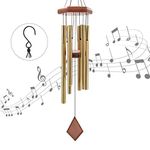 Wind Chimes for Garden, OCACA 26‘’ Musical Beech Wind Chimes for Outdoor, Sympathy Birthday Gifts for Mom Women Grandma, Wind Chimes for Garden Clearance Hanging Ornaments