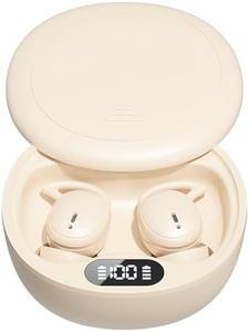 Jectse Earbuds for Sleeping, Wireless Bluetooth 5.46 Headphones, Skin Friendly Soft Silicone, Noise Cancelling, Ergonomic for Side Sleepers, Touch Control (Skin Color)