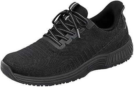 Orthofeet Women's Orthopedic Knit Kita Hands-Free Sneakers, All Black, 9 Wide