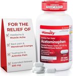 TIME-Cap Labs 225 Caplets Extended Release Acetaminophen 650mg - Pain Reliever & Fever Reducer for Adults, Helps with Headaches, Backaches, Muscle Pain, Toothaches & Menstrual Cramps