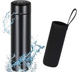 Flintronic Travel Mugs, Insulated Water Bottle, 500ml LED Temperature Display Smart Water Cup, Stainless Steel Vacuum Drink Flasks, Hot&Cold Sport Drink Bottle for Cycling, Gym, Home, Office