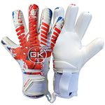 GK Saver Football Goalkeeper Gloves Protech Series Professional Goalie Gloves Size 6 to 11 Soccer GK Gloves (Protech Union YF 7)