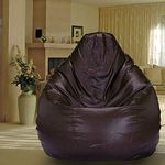 SHIRA 24 XXXL Tear Drop Bean Bag Cover (Without Beans) (Brown, XXXL)