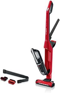 Bosch BBH3ZOOGB Serie 4 Flexxo ProAnimal 2 Cordless Stick Vacuum Cleaner with 2in1 Handheld/Stick Design, Brush Roll Nozzle for Pet Hair, 25.2V Battery, 55 Minutes Run Time, Tornado Red