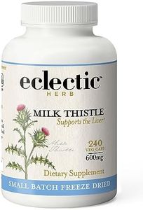 Eclectic Institute Raw Freeze-Dried Non-GMO Milk Thistle | with silymarin for Liver Support - Detox, Cleanse & Maintain | 240 CT