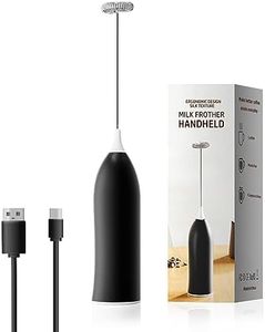 Handheld Coffee Frother,USB-Rechargeable Hand Frother,Adjustable Handheld Milk Frother for Cappuccinos, Hot Chocolate, Milkshakes, Egg Mix