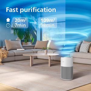 Philips 2200 Air Purifier – HEPA Filter, Large Room Coverage