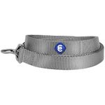 Blueberry Pet Durable Classic Dog Leash 4 ft x 1", Flint Gray, Large, Basic Nylon Leashes for Dogs