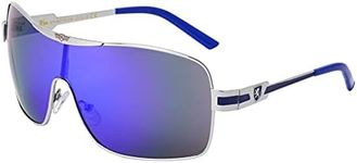 Khan Relay - One Piece Shield Sunglasses (Blue)