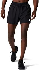 ASICS Mens Performance Black/Graphite Grey SILVER 5IN SHORT - M (2011B862.001)