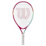 Wilson Intrigue Jr 21 Tennis Racket, Lightweight Frame for Easy Handling, Performance-Ready Providing Stable Play and Powerful Shots, Arm-Friendly Strings, Colour: Red/Teal, Size: 21