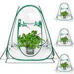 4 Pcs Pop up Mini Greenhouse Portab