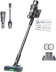 Yaber HP20 Cordless Vacuum Cleaner, 180AW Suction for Pet Hair & Carpet