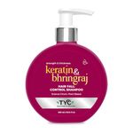 TYC - TRUST YOUR CHOICE Ayurvedic Hair Fall Control Shampoo With Plant Keratin And Bhringraj|3-In-1 Organic Shampoo With Conditioner|Sulphate Free|Helps Reduce Hair Breakage And Hair Thinning|Ph 5.5