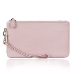 befen Genuine Leather Wristlet Clutch Cell Phone Purse and Handbags for Women, Womens Large Capacity Wallet Zip Pocket Card Holder Small Clutch Bag