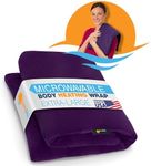 SunnyBay Extra Large Microwave Heating Pad, Microwavable Heavy Weighted Full Body Moist Cold Pack and Washable Fleece Cover, 10x24 Inches, FSA HSA Eligible, 4 lbs, Purple