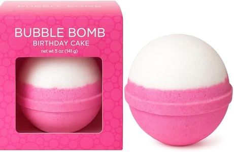 Birthday Cake Bath Bombs, Stocking Stuffers, Incredible Scent, USA Made, Kids Safe Ingredients, Won't Stain Tub, 1 Bath Bomb for Women & Kids Bubble Bath by Two Sisters