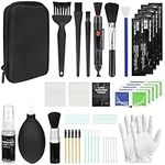 20-in-1 Professional Camera Cleaning Kit, DSLR Camera Cleaning Accessories with Storage Box, Lens Cleaner, Lens Brush, Air Blower, Lens Cleaning Pen, Cleaning Cloth, Cleaning Swabs, Gloves