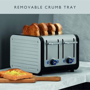 Dualit Architect 4-Slice Toaster – Stainless Steel, Modern Design