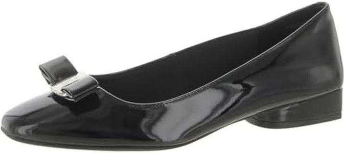 Anne Klein Women’s Charleston Comfortable Fashion Ballet Flat, Black, 10