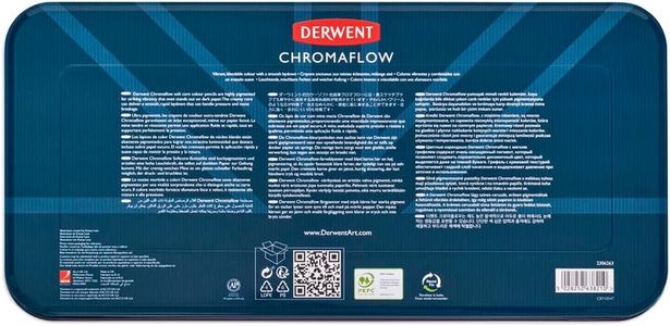 Derwent Chromaflow Colored Pencils, 150-Tin Set