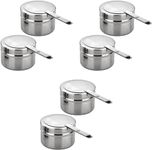 DOITOOL 6Pack Stainless Steel Fuel Holders, Chafing Fuel Holders with Cover, Fuel Holder for Chafing Dish, and Buffet, BBQ, Party Supplies