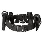 DUPDMKIN 10 in 1 Police Belt Multifunctional Police Duty Belt Utility Belt for Law Enforcement, Tactical Security, Military Modular Equipment System Mold Duty Belt